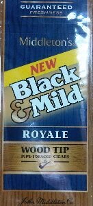 Black & Mild Royale Wood Tip Upright Cigars made in USA, 8 x 25ct , 200 total