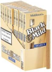 Black & Mild Select Plastic Tip Cigarillos made in USA, 20 x 5 pack, 100 total. Free shipping!